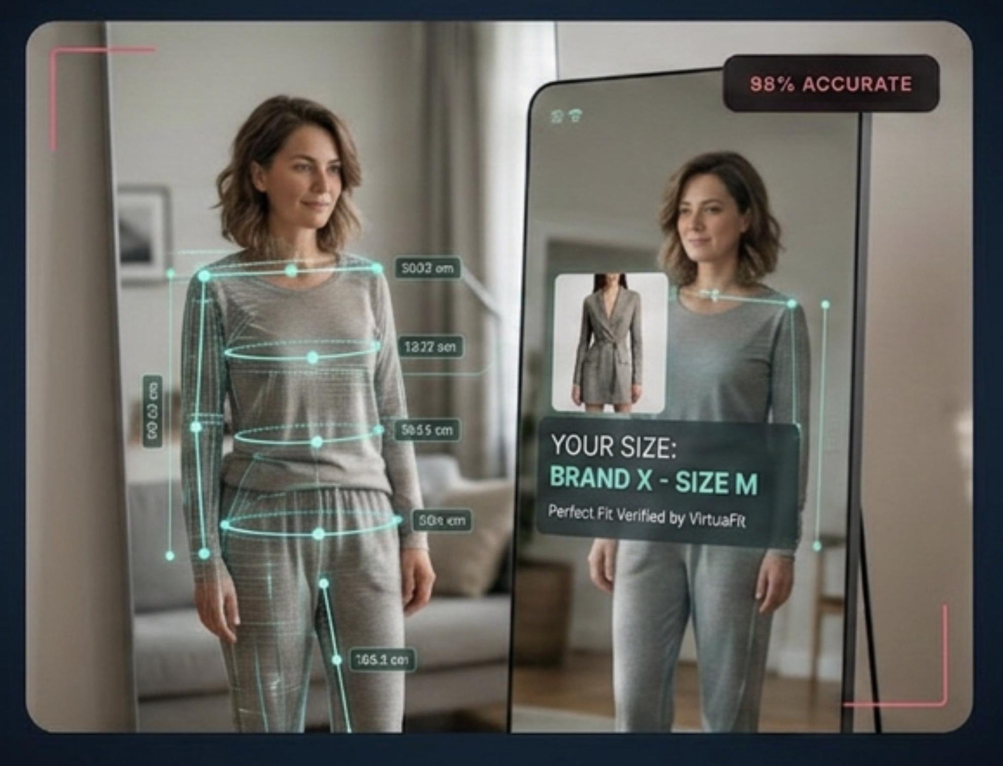 VirtuaFit AI Body Measurement - Smart Mirror